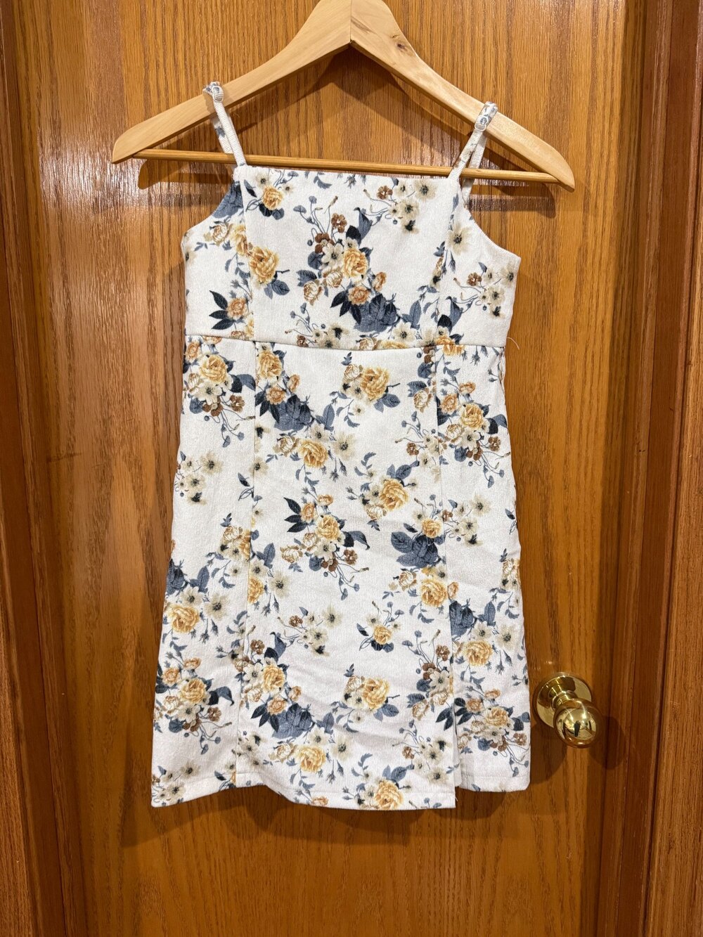 Rare Editions Floral Corduroy Dress Size 8 Cottagecore Y2K